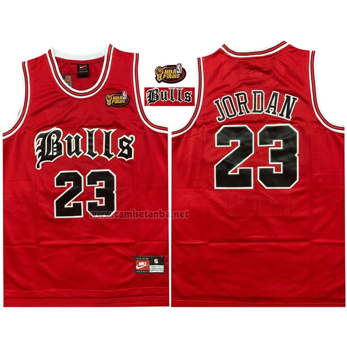 Camiseta Chicago Bulls Michael Jordan NO 23 NBA Final Rojo